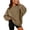 Khaki, variant on Sweatshirts For Women Long Sleeve Crewneck Sweatshirt Causal Loose Fit Pullover Tunic Tops Fall Clothes Shirts Royal Blue S