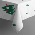 thumbnail image 3 of White Christmas Tree Pattern Rectangle Tablecloth 60"x84",Waterproof Polyester Rectangle Table Cloth, Wipeable Spillproof Polyester Tablecloth for Dining, Camping, Indoor and Outdoor, 3 of 5