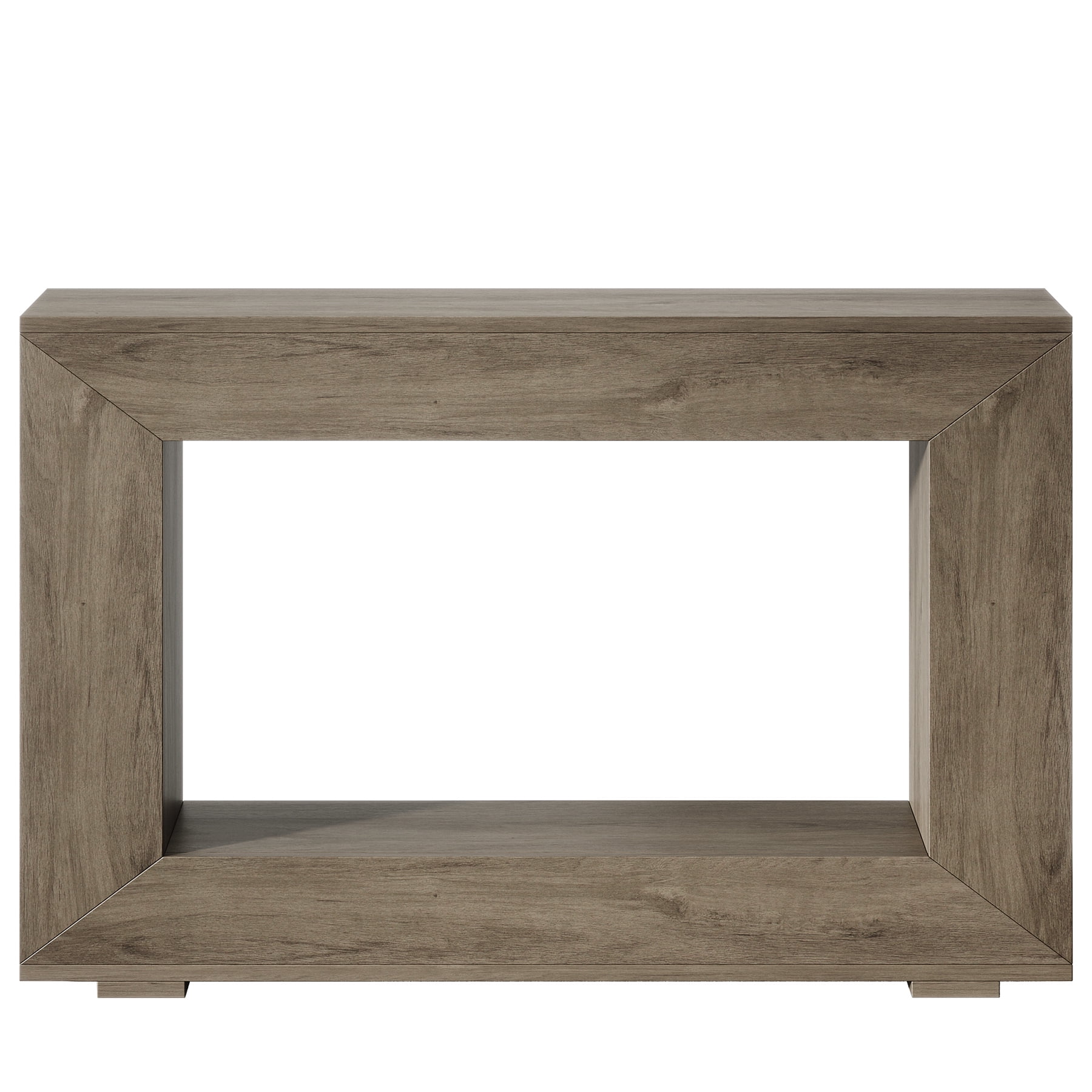 Fnova Farmhouse Console Table for Entryway, 47.2" Long Narrow Wood Entryway Table, Easy Assembly, Light Gray
