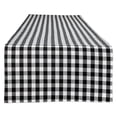 thumbnail image 2 of Black/White Reversible Gingham/Buffalo Check Table Runner 14x108, 2 of 9