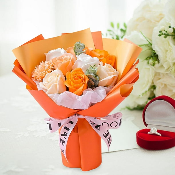 Enveloppe De Cadeau De Coeur Fleurs De Coeur Boîte Bouquet Floral