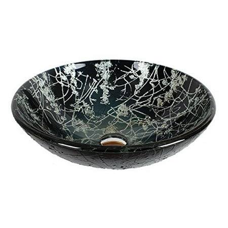 

TempeRed Glass Handmade Vessel Sink - Drain Opening - 1-0.75 in.