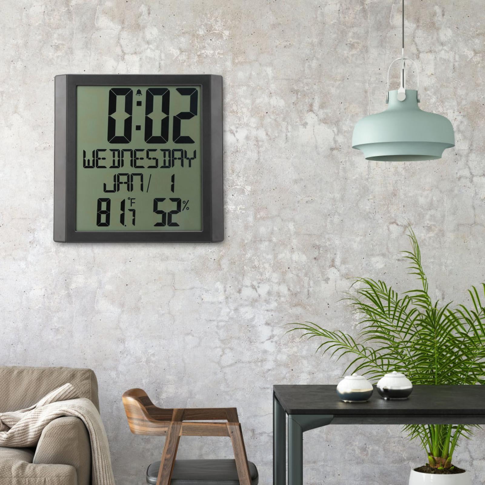 Electronic Wall Clock Large Screen Digital Display Clock TS8608