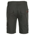 thumbnail image 4 of Men‘s Cargo Sports Short Pants Casual Slim Fit Solid Drawstring Elastic Waist Shorts With Pockets, 4 of 6