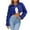 Blue, variant on BiZtdJrK Today Prime Sales Faux Fur Coats for Women Laple Neck Cropped Winter Warm Outwear Long Sleeve Open Front Casual Teddy Jacket Black XXL