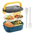 thumbnail image 1 of Fiambrera Bento Box para adultos, fiambrera de doble capa de 1200 ml, 1 of 8