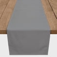 thumbnail image 3 of Creative Products Solid Color Gray 16x90 Poly Twill Table Runner, 3 of 3