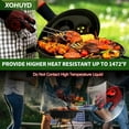 thumbnail image 4 of PureWellness Large 65x48in Under Grill Mats, Double-Sided Fireproof Grill Pad Mat, Indoor Fireplace/Fire Pit Mat, Waterproof Heat Resistant Protector for Decks Outdoor & Patios, with 2pcs BBQ Glove, 4 of 7