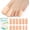 Skin Color, variant on Promifun Silicone Toe Protectors Caps Toe Sleeves Ingrown Toenails Blisters Toe Caps for Pain Relief 6 Pairs,Skin Color,Multi-Size