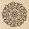 thumbnail image 1 of Ahgly Company Machine Washable Indoor Square Transitional Light Brown Area Rugs, 6' Square, 1 of 7