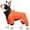 Orange, variant on HQREA Medium Small Dog Coat Full Body Waterproof Winter Puppy Outdoor Jacket Thick Pet Jumpsuit Snowsuit