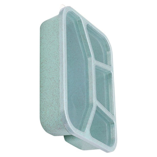 Caja Bento Injueey de 4 Rejillas Rectangular Verde