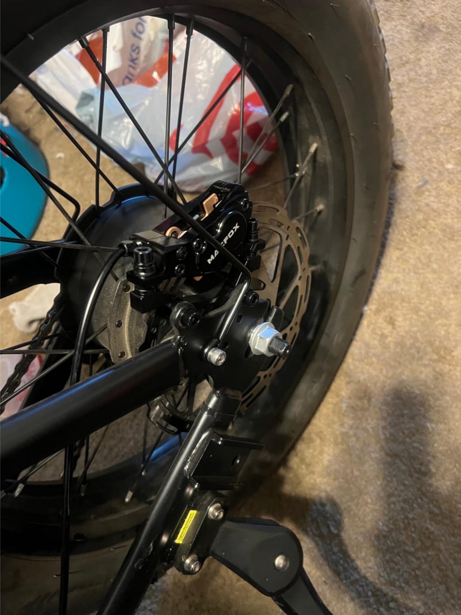 MACFOX X1S 4-Piston Hydraulic Disc Brake Replacement Kit for E-Bike, Front & Rear Brake Set Compatible with MACFOX X1S Electric Bike