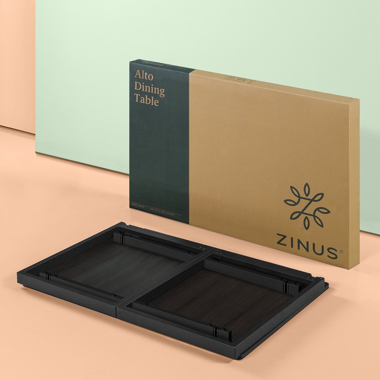 Award Winning Design Zinus Alto Rectangular Dining Quick Snap Bolt /& Nut Free Easy Assembly Computer Table Espresso Office Desk