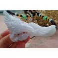 thumbnail image 4 of Certified Pale Lavender Green Burma 100% Natural A Jade jadeite Pendant Eagle Fish Ruyi Necklace 661204 TN, 4 of 8