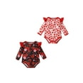 thumbnail image 2 of Blotona Unisex Baby Cotton Romper Set Long Sleeve Animal/Flower Prints Jumpsuit 2Pcs Outfit, 2 of 9