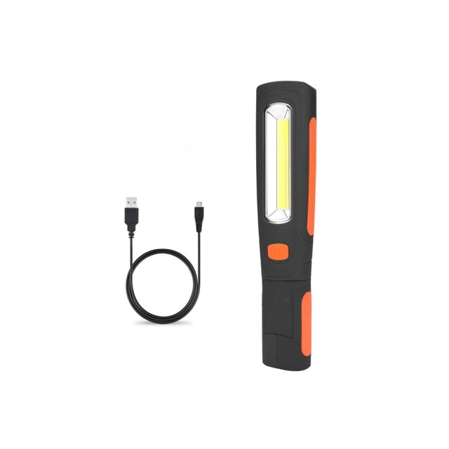 Ounissouiy Luz de trabajo Carga USB 2 modos Linterna ajustable Portátil al aire libre Camping Escalada Antorcha Lámpara con gancho giratorio Iluminación y accesorios Ounissouiy HA074113-01