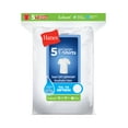 thumbnail image 2 of Hanes Boy' Ecosmart White Crew Undershirt Value Pack, 5-pack sizes S-XXL, 2 of 7