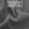 thumbnail image 3 of 110GSM Brushed Microfiber Fitted Wrinkle &  ,Breathable & Soft, 16 Deep Queen Dark Gray, 3 of 6