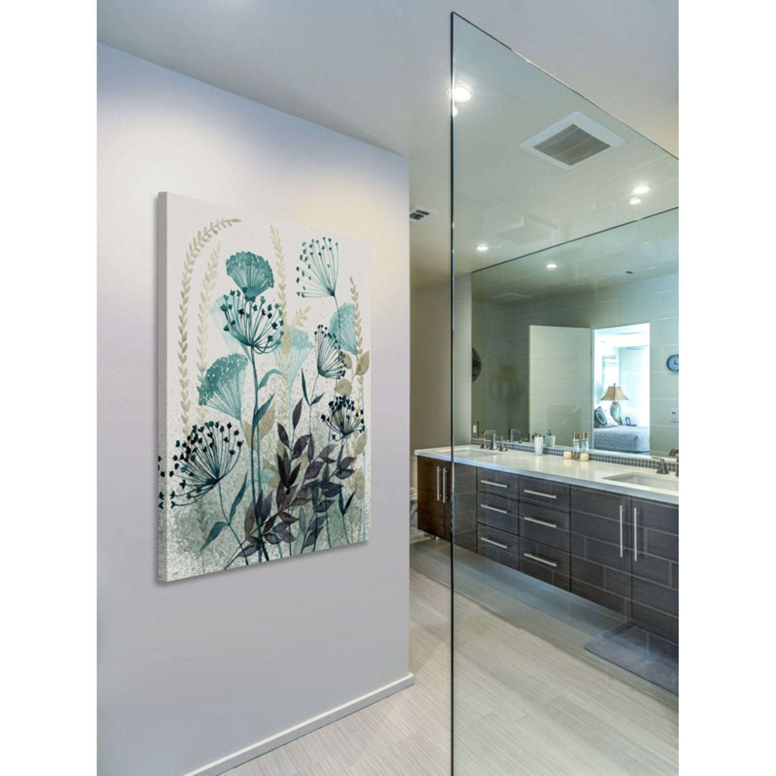 Marmont Hill "Allayed Floral I" Painting Print on Wrapped Canvas
