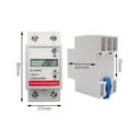 thumbnail image 2 of WiFi Smart Power Energy Meter Consumption KWh Voltmeter Din Rail Remote Control Switch WIFI Smart Energy Meter Timer Monitor ,Overload Protection, 2 of 5