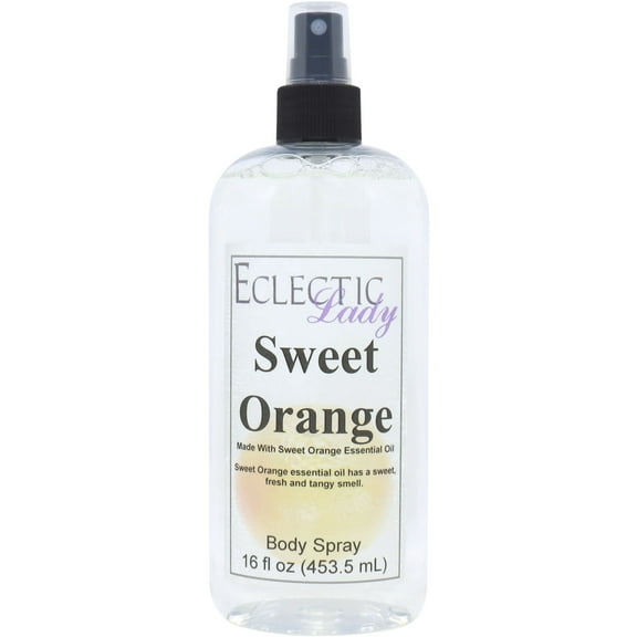 Sweet Orange Body Spray, Eclectic Lady, Hydrating Mist, Unisex, 16 oz