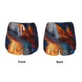 thumbnail image 3 of Disketp Cosmic Dog Starry Night Women's Shorts Workout Shorts for Athletic Gym Running Shorts with Phone Pockets-XX-Large, 3 of 7