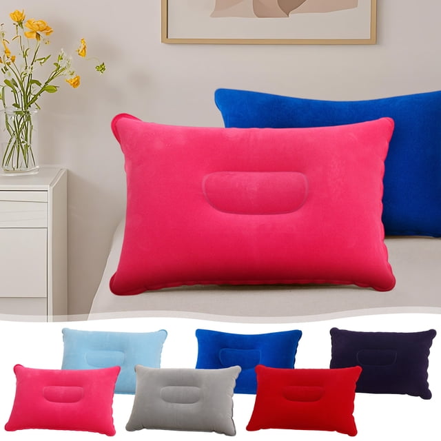 Sentmoon Oreiller de Lit Oreillers Oreiller Gonflable Oreiller Gonflable Oreiller Gonflable pour le Camping Oreiller de Camping avec Surfaces Floquées Coussin Gonflable pour Voyage Randonnée Plage Plein Air Pêche