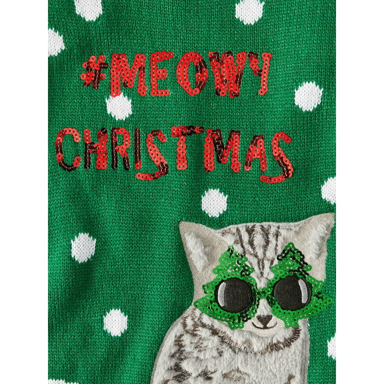 Meowy christmas hotsell sweater walmart