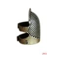 thumbnail image 1 of Tamaño S, dedales de metal de latón ajustables, Protector de punta de mano a medida, herramientas de seguridad para coser en el hogar 2 piezas kenally JJ16548-00, 1 of 6