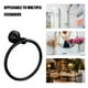 thumbnail image 5 of Anillo de toalla de mano de acero inoxidable 304 negro, toallero de pared para cocina y baño, 5 of 8