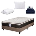thumbnail image 1 of Colchón Individual Minesota + Box + Almohada One + Protector Cloud + Sábanas Softy, 1 of 13