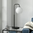 thumbnail image 4 of Evelyn&Zoe Harrison 27" Arc Table Lamp with Glass Shade, 4 of 7