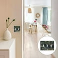 thumbnail image 7 of Yayeee Toggle Light Switch Wall Plate 2-Gang 4.56"x4.48" Decorative Outlet Cover, Green Forest Scene, 7 of 7
