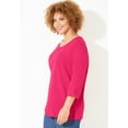thumbnail image 3 of Catherines Women's Plus Size Liz&Me Knit Henley Top, 3 of 4