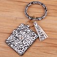 thumbnail image 1 of Wristlet Bracelet Keychain Circle Key Ring Pocket Credit Card Holder Circle Key Ring Tassel Keychains Bangle Purse for Women 34#, 1 of 6