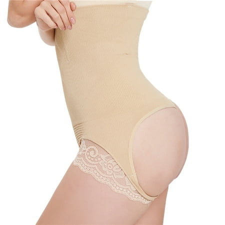 

AOOCHASLIY Shapewear for Women Clearance Women s high-waisted abdomen sexy leaky butt sculpting waist shaping pants