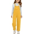 thumbnail image 2 of Mercatoo Overalls for Girls Straight Leg 𝗣reppy Trendy Harem 𝗗ungarees Pants School 𝗨niforms Spring Casual Cute Jumpsuit, 2 of 7