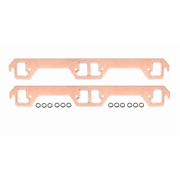 Mr. Gasket Exhaust Header Gasket 7174 Copper; Set of 2; 1.25 Inch x 1.75 Inch Dog Leg Port