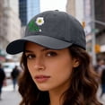 thumbnail image 5 of Floral Embroidered Baseball Cap,Elegant Casual Peaked Hat,Outdoor Sun Protection Cap,Elegant Floral Embroidered Baseball Cap Delicate Embroidere Lightweight Breathable Peaked Hat for Dress,Grey, 5 of 8