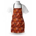 thumbnail image 3 of Vintage Apron Asian Flower Silhouettes on a Half Circle Scale Background Spring Blossom Theme, Unisex Kitchen Bib Apron with Adjustable Neck for Cooking Baking Gardening, Multicolor, by Ambesonne, 3 of 3