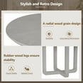 thumbnail image 5 of EUROCO 5-Piece Round Dining Table Set for 4, Wood Kitchen Table & 4 Chairs Set for Dining Room Living Room Kitchen,Antique Gray, 5 of 8