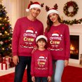 thumbnail image 4 of AWZXDE Christmas Pajamas Pyjama Familial de Noël Shorts à Lettres Imprimées Manches Longues Col Rond Chandail à Capuchon Homme,m, 4 of 6