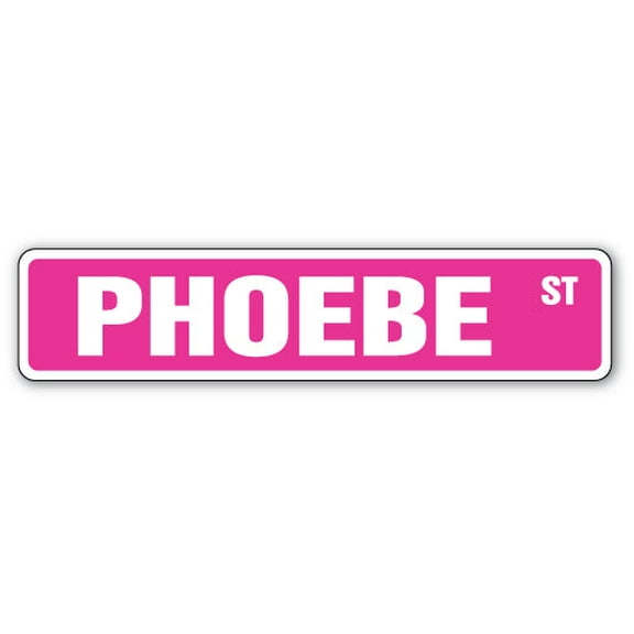 PHOEBE Street Sign Childrens Name Room Sign | Indoor/Outdoor |  18" Wide