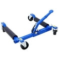 Heavy Duty Blue Hydraulic Car Wheel Dolly Set Convenient Set of (4