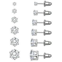Mens Stud Earrings Nut and Bolt Antique Finish Sterling Silver Mens Stud Earrings Nut and Bolt Antique Finish Sterling Silver