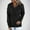 Black Tops for Women, variant on Olyvenn Stylish Womens Waffle Hoodies Ladies Sweatshirt Spring Long Sleeve Loose Side Slits Stacked V Neck Tops With Pockets Gray 4-6