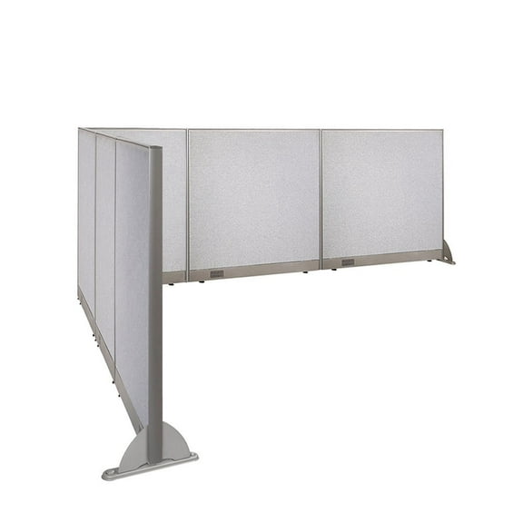 GOF L-shaped Freestanding Partition 120”D x 132”W x 48”H, Office Room Divider, Privacy Screen, Workstation Cubicle