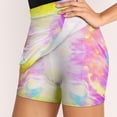 thumbnail image 2 of Women's Color Vortex Tie Dyeing Print High Waist A-Line Mini Skirts Colorful Pleated Short Skirt Trendy E-Girls Streetwear, 2 of 5