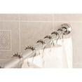 thumbnail image 4 of Kingston Brass  Chrome Adjustable Shower Curtain Rod with Shower Hooks - Silver, 4 of 5